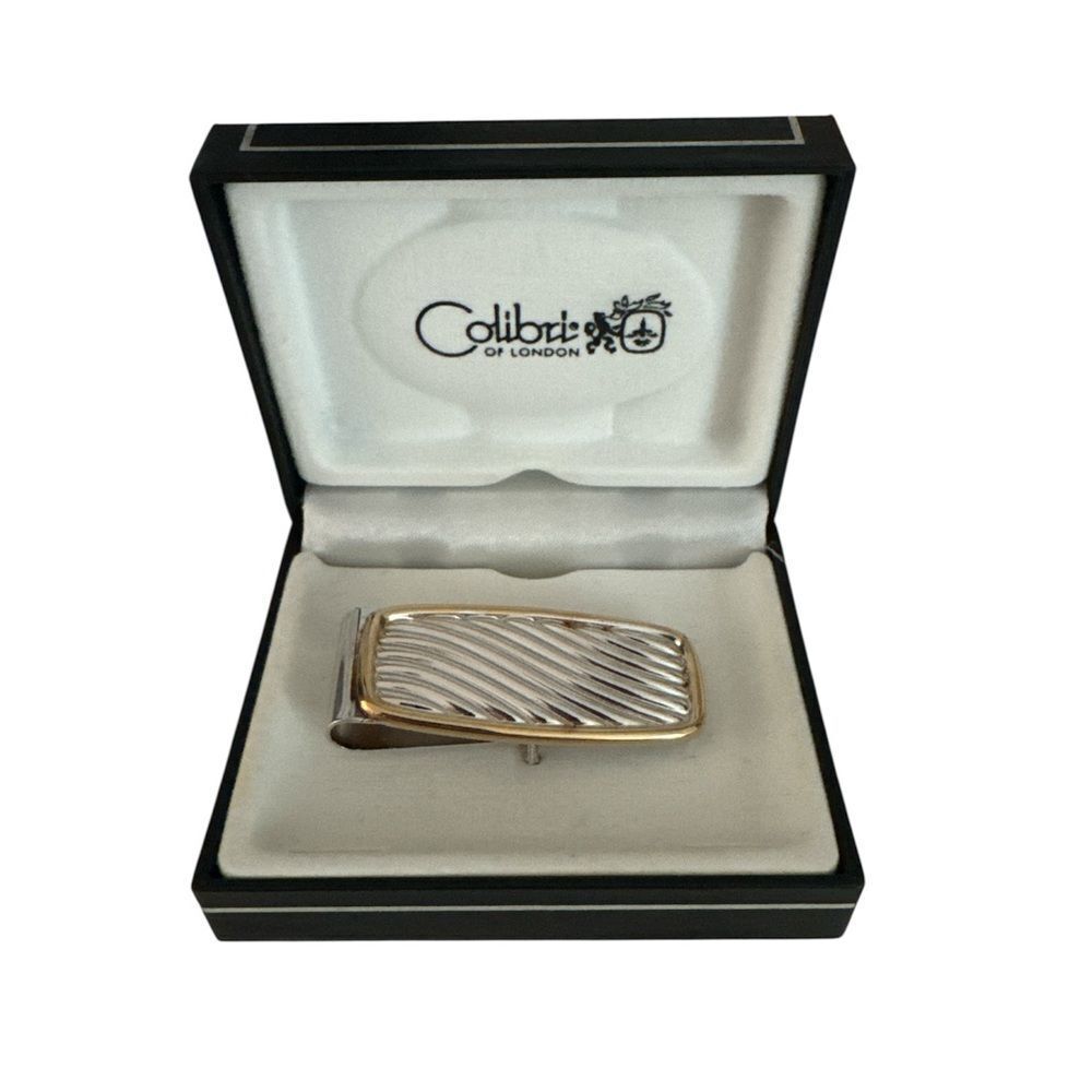 Colibri of London Elegant Silver and Gold Money Clip NIP